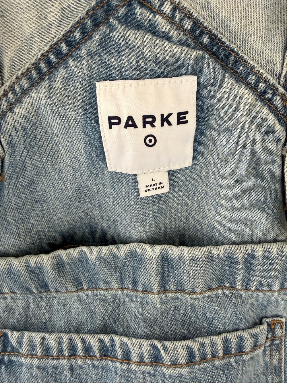Light Wash Denim Women’s Jean Overalls-Parke X Target Collab- - Picture 3 of 4